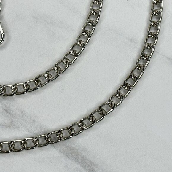 Silver Tone Chain Link Purse Handbag Replacement Strap ✨ - Picture 6 of 11